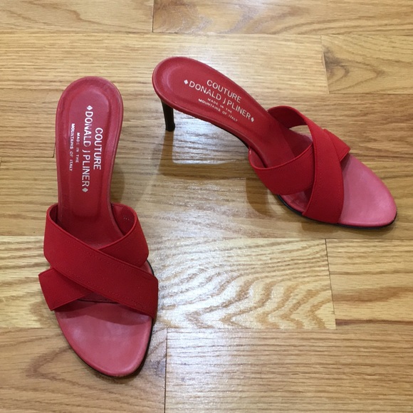 donald pliner red sandals